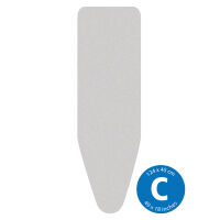 BRABANTIA 134104 - PerfectFit - Pokrowiec na deskę do prasowania - rozmiar C - Metalizowany - Silver
