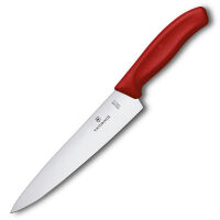 VICTORINOX - Swiss Classic - Nóż do porcjowania - 19 cm - Czerwony