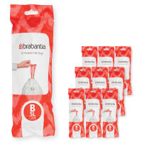 BRABANTIA 100314 - PerfectFit Bags - Multipack - Worki na śmieci rozmiar B - 5 l - 200 szt.