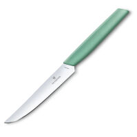 VICTORINOX - Swiss Modern - Nóż stołowy - Gładkie ostrze - 12 cm - Miętowo-zielony
