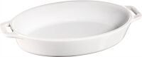 Owalny półmisek ceramiczny Staub - 1.1 ltr, Biały