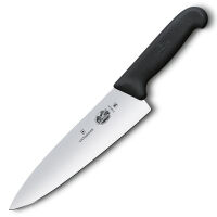 VICTORINOX - Fibrox - Szeroki nóż do porcjowania - 20 cm - Czarny