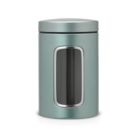 BRABANTIA - Pojemnik z okienkiem 1,4 l - metaliczny miętowy