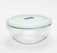 GLASSLOCK - Mixing Bowl - Szklana misa 4.000 ml - zielona