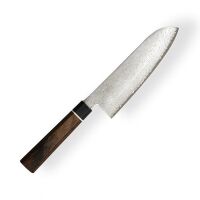 SUNCRAFT - Nóż kuchenny SENZO BLACK Santoku 167 mm