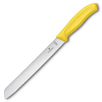 VICTORINOX - Swiss Classic - Nóż do pieczywa, ciast - Ząbkowane ostrze - 21 cm - Żółty