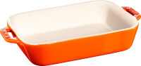 Prostokątny półmisek ceramiczny Staub - 400 ml, Pomarańczowy