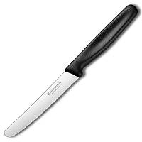 VICTORINOX - Standard - Nóż do pomidorów - Ząbkowane ostrze - 11 cm - Czarny