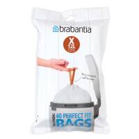 BRABANTIA - PerfectFit Bags - Worki na śmieci rozmiar X - 10-12 l - 40 szt.