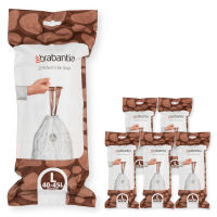BRABANTIA 138669 - PerfectFit Bags - Multipack - Worki na śmieci rozmiar L - 40-45 l - 120 szt.