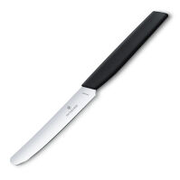 VICTORINOX - Swiss Modern - Nóż stołowy - Gładkie ostrze - 11 cm - Czarny