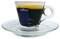 LAVAZZA - Filiżanka + podstawka espresso - szkło - 60 ml
