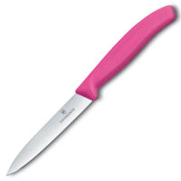 VICTORINOX - Swiss Classic - Nóż do warzyw i owoców - Gładkie ostrze - 10 cm - Różowy