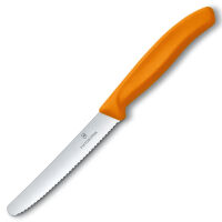 VICTORINOX - Swiss Classic - Nóż do warzyw i owoców - 11 cm - Pomarańczowy