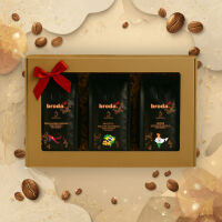 Zestaw Prezentowy • Kawy świeżo palone broda. coffee • BRAZYLIA - INDIE - PAPUA NOWA GWINEA