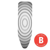 BRABANTIA 130861 - PerfectFit - Pokrowiec na deskę do prasowania - rozmiar B - Titan Oval