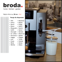 Silikonowy wężyk do układu mleka w ekspresie - 36 cm - 5 szt.