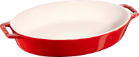 Owalny półmisek ceramiczny Staub - 400 ml, Czerwony