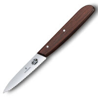 VICTORINOX - Wood - Nóż uniwersalny - 8 cm - Ząbkowane ostrze