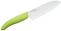 Santoku 14cm zielona rączka, Kuchenny nóż ceramiczny Kyocera