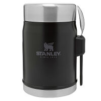 STANLEY - Classic - Termos obiadowy ze sztućcami - 0,4 l - Czarny