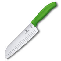 VICTORINOX - Swiss Classic - Nóż Santoku - 17 cm - Zielony