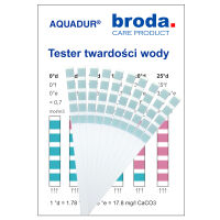 AQUADUR - Paskowy tester twardości wody - 10 sztuk