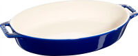 Owalny półmisek ceramiczny Staub - 1.1 ltr, Niebieski