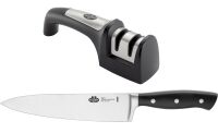Brenta - zestaw: nóż szefa kuchni 20 cm + ostrzałka