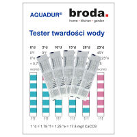AQUADUR - Paskowy tester twardości wody w opakowaniu - 5 szt.