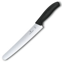 VICTORINOX - Swiss Classic - Nóż do chleba i ciast - 22 cm - Czarny
