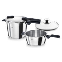 FISSLER - Vitaquick® - Szybkowar 3,5 l + 6 l + szklana pokrywa - Ø22 cm