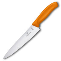 VICTORINOX - Swiss Classic - Nóż do porcjowania - 19 cm - Pomarańczowy
