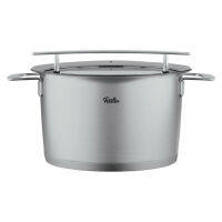 FISSLER - Phi Collection® - Garnek wysoki ze szklaną pokrywą - 6,5 l - Ø24 cm