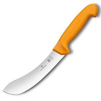 VICTORINOX - Swibo - Nóż do skórowania - Gładkie ostrze - 15 cm - Pomarańczowy