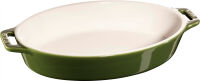 Owalny półmisek ceramiczny Staub - 4 ltr, Zielony
