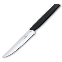 VICTORINOX - Swiss Modern - Nóż do steków i pizzy - 12 cm - Czarny