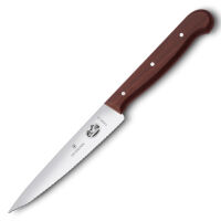 VICTORINOX - Wood - Nóż kuchenny - Ostrze ząbkowane - 12 cm - Zmodyfikowana sosna