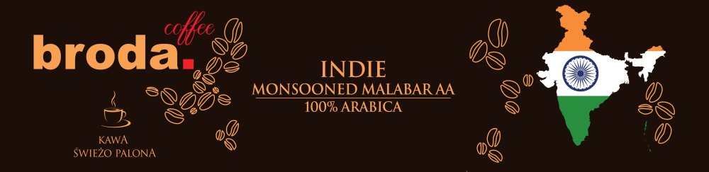 Kawa Świeżo Palona Indie Monsooned Malabar AA Arabica